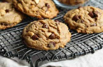 Straightforward Salted Toffee Cashew Cookies